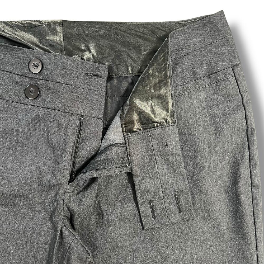 Maurices Studio Y Womens Dress Pants Trousers Flare Leg Lightweight Gray 15 16 - Picture 4 of 10
